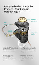 KZ EDX PRO Fones De Ouvido Dinâmicos HIFI Baixo Earbuds No Ear Monitor Esporte R