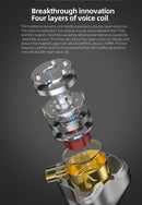 KZ ZVX Fones De Ouvido Dinâmico