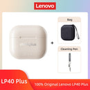 Lenovo-LP40 II Fones De Ouvido Sem Fio, LP40 Plus, TWS, Fones De Ouvido Bluetoot