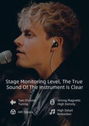 Kz edx fones de ouvido com fio com microfone dinâmico