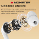 Monster mqt39 gaming fone de ouvido ture sem fio bluetooth 6.0 fones baixa latên