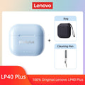 Lenovo-LP40 II Fones De Ouvido Sem Fio, LP40 Plus, TWS, Fones De Ouvido Bluetoot