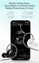 Kz edx fones de ouvido com fio com microfone dinâmico