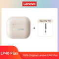 Lenovo-LP40 II Fones De Ouvido Sem Fio, LP40 Plus, TWS, Fones De Ouvido Bluetoot