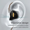 Kz edx fones de ouvido com fio com microfone dinâmico