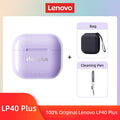 Lenovo-LP40 II Fones De Ouvido Sem Fio, LP40 Plus, TWS, Fones De Ouvido Bluetoot
